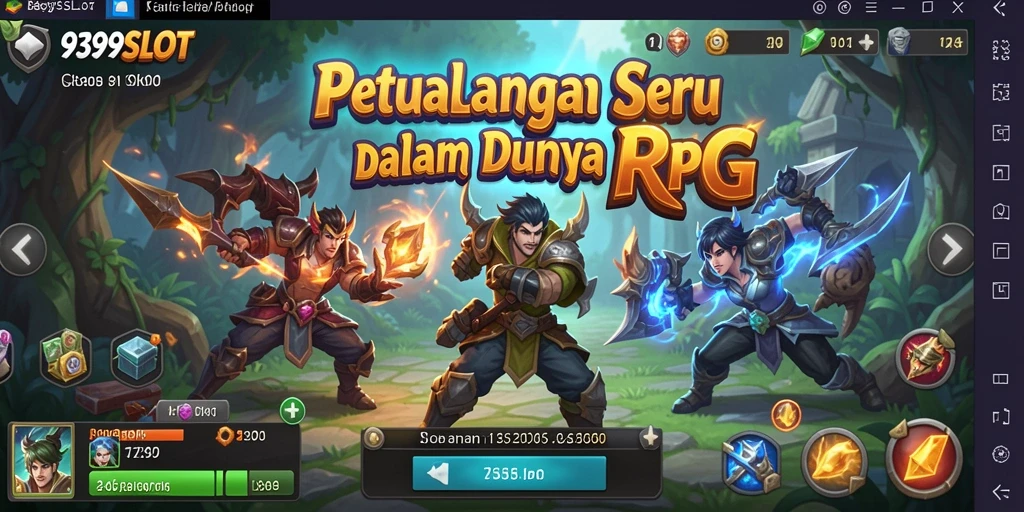 Screenshot menampilkan gameplay RPG yang mendebarkan di 9399SLOT.