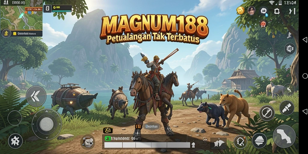 Screenshot gameplay menarik di dunia terbuka MAGNUM188.