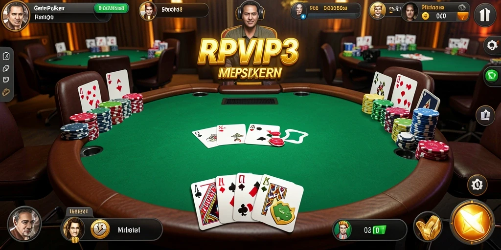 Tampilan gameplay seru RPVIP3 yang menantang pemain poker.