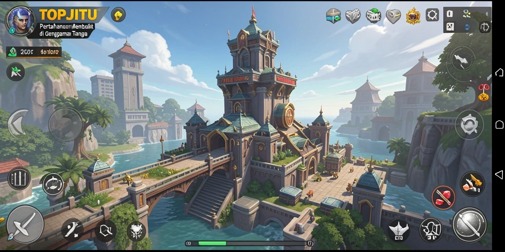 Tangkapan layar gameplay TOPJITU yang menegangkan dan penuh strategi.